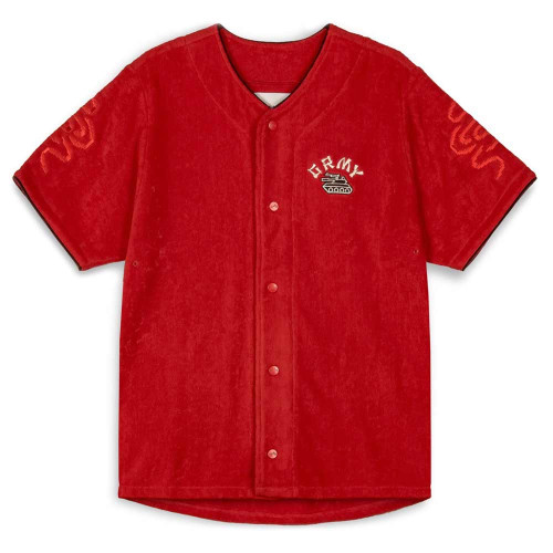Grimey Unisex πουκάμισο Lucky Dragon Terry Towelling Baseball Jersey
